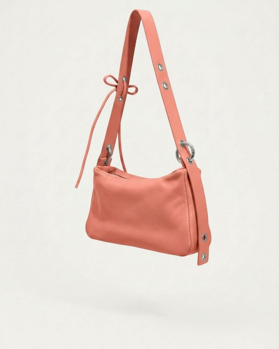 MariLoli - Large leather bag with strap and multiposition carabiners SS26
