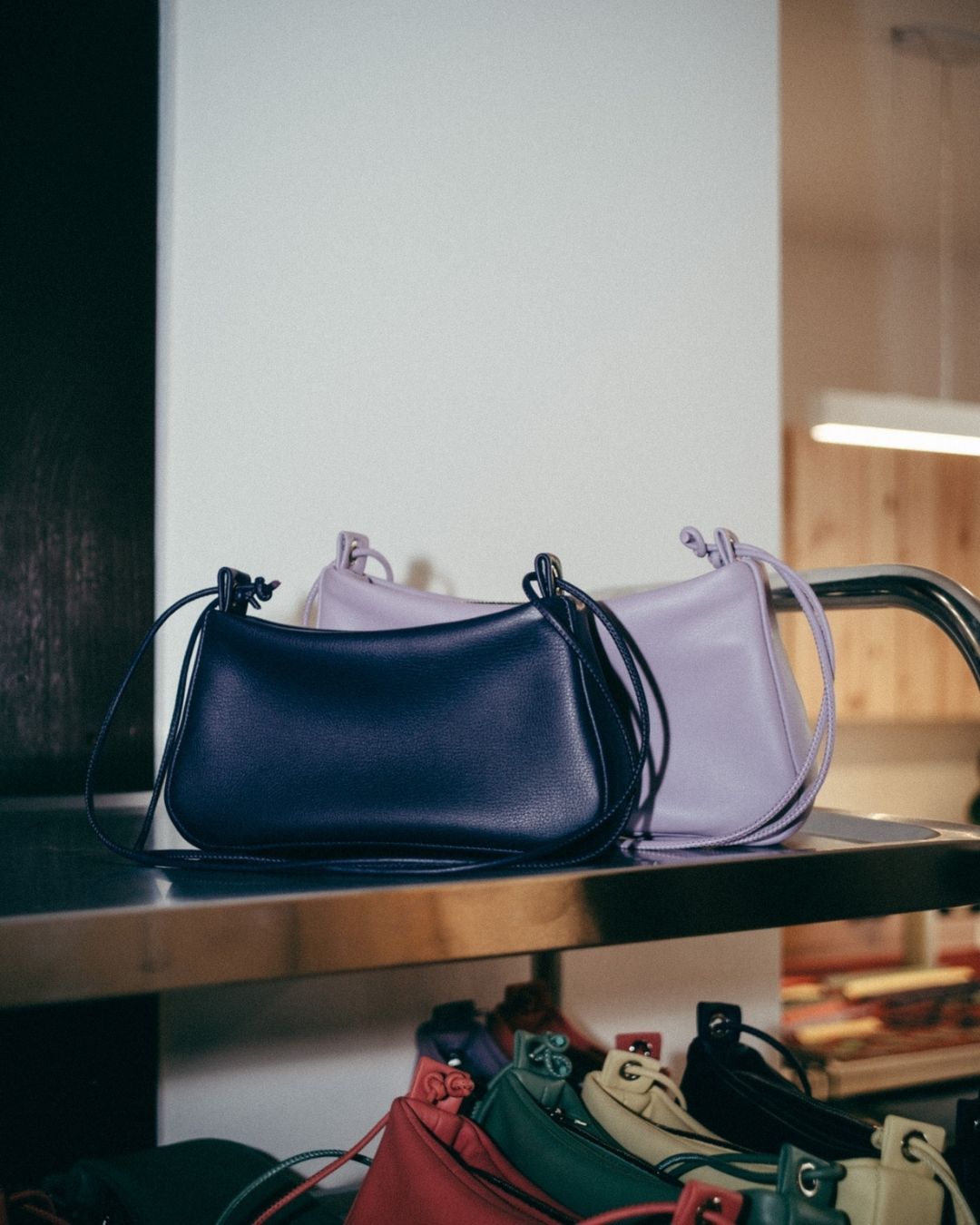 Lolita - Leather drawstring bag