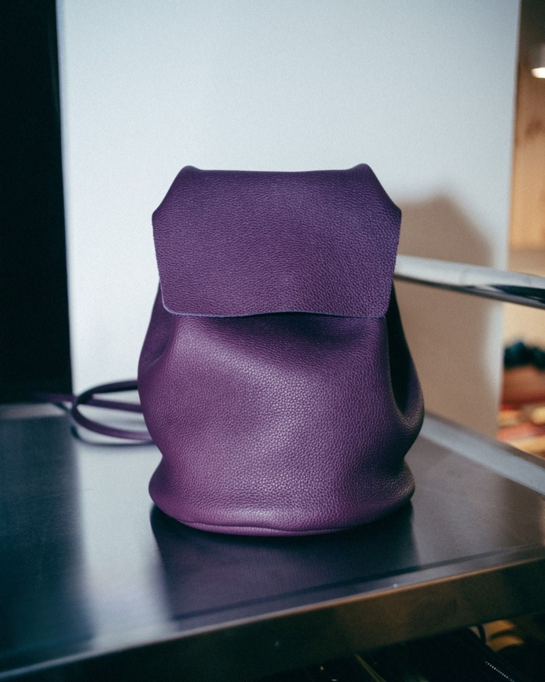 Mini Leather Backpack - IRENE (La Bebé)