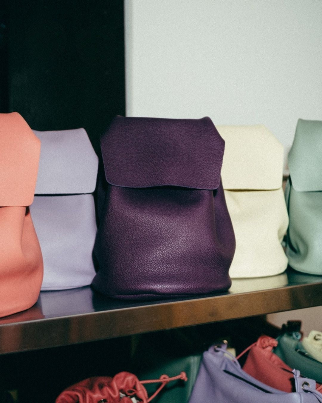 Mini Leather Backpack - IRENE (La Bebé)