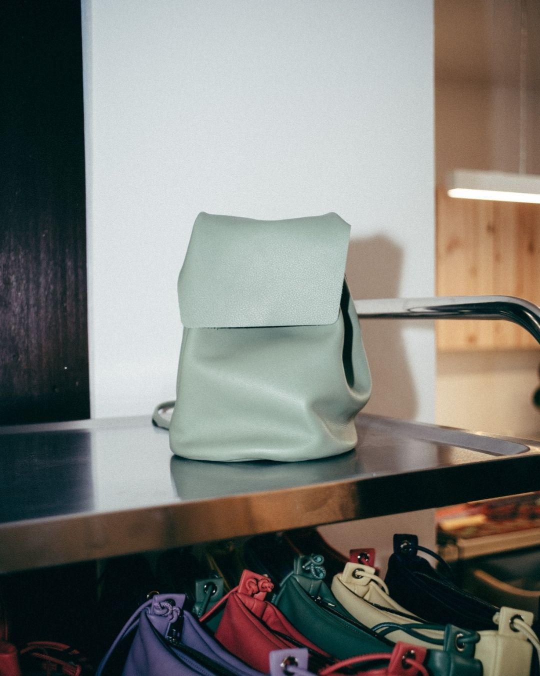 Mini Leather Backpack - IRENE (La Bebé)