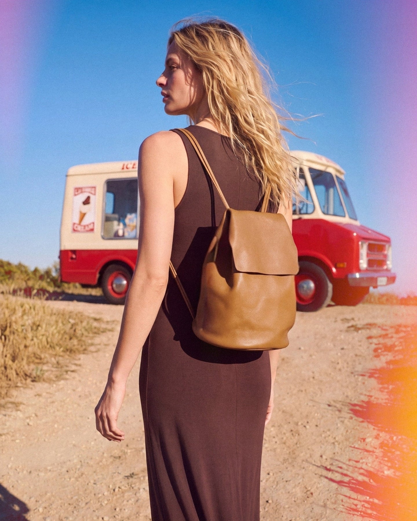 Mini Leather Backpack - IRENE (La Bebé) · The Summer Window