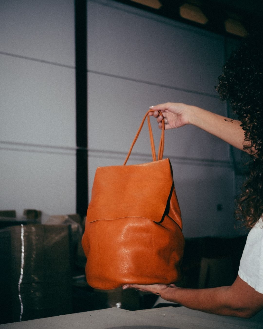 Leather Backpack - IRENE X OA