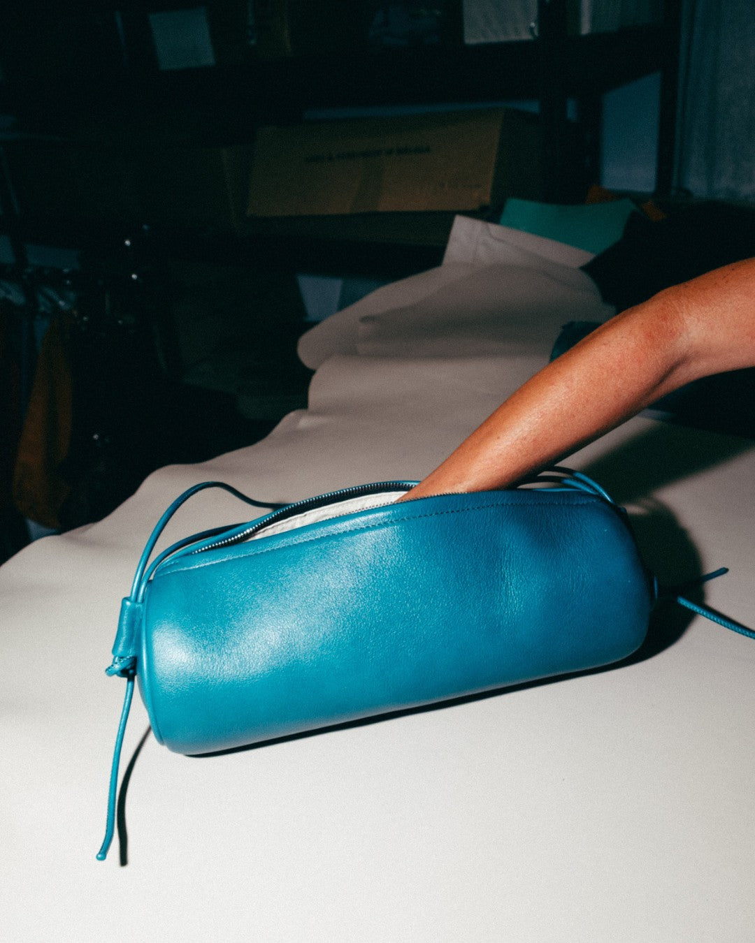 ALMA - Leather Tube Bag