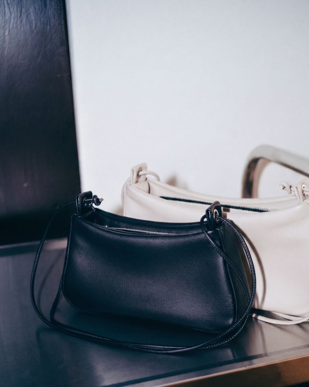 Lolita - Leather drawstring bag