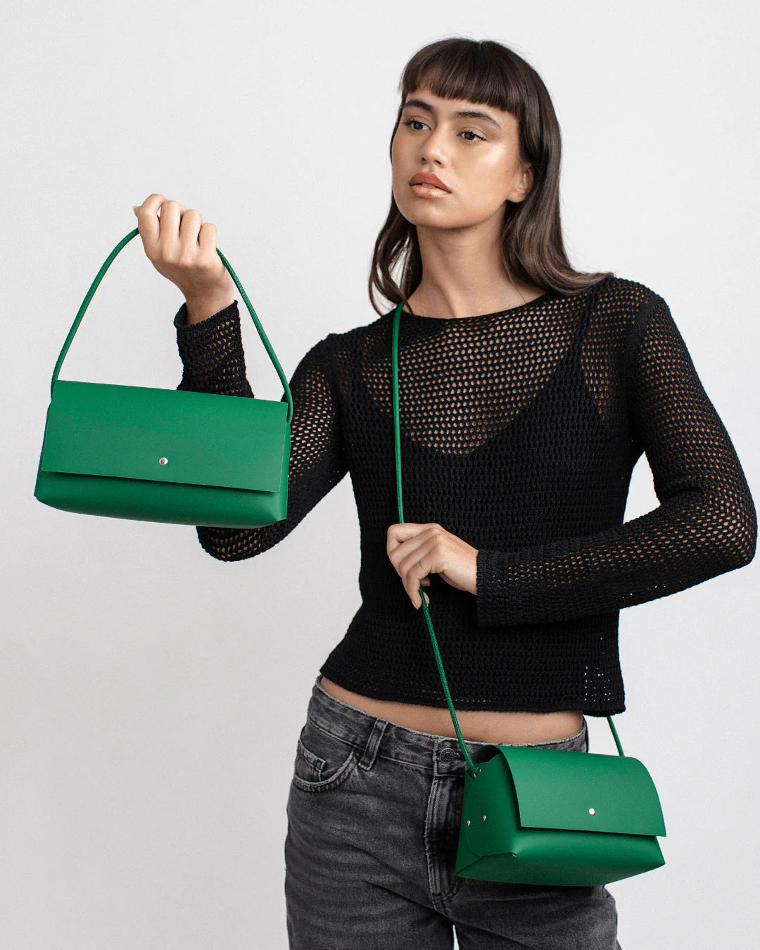 BOLSOS CON HISTORIA - Amparito Origami - Verde Trébol