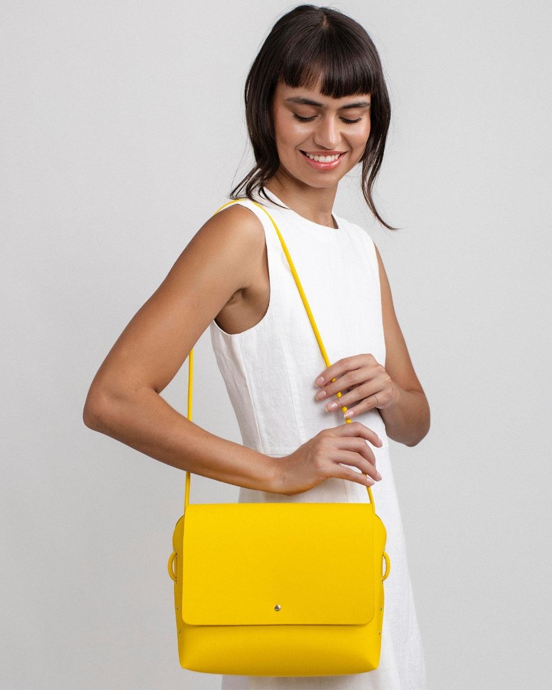 Encarna Origami - Bolso Cuero Reciclado