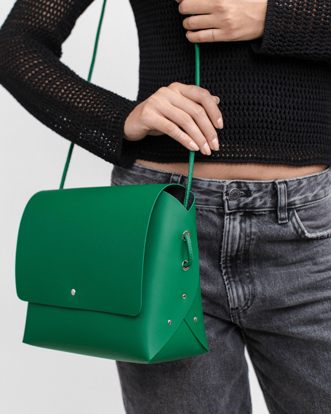Encarna Origami - Bolso Cuero Reciclado