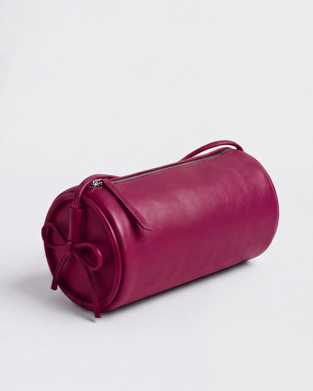 Bolso tubular ALMA Original en piel frambuesa — Labienhecha