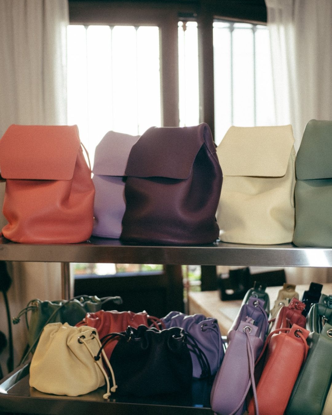 Mini Leather Backpack - IRENE (La Bebé)