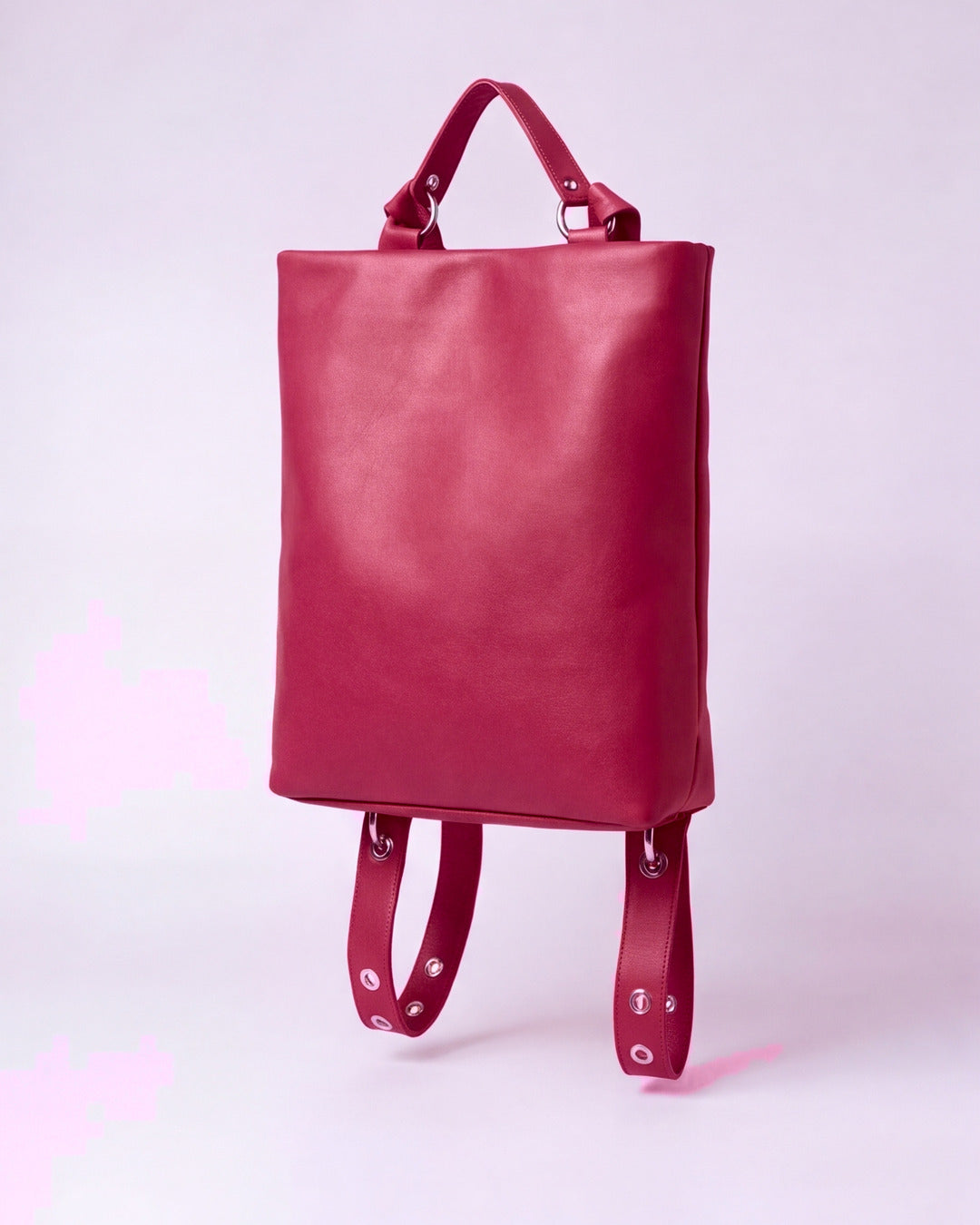 Dolores - Mochila mediana en piel fresa — Labienhecha