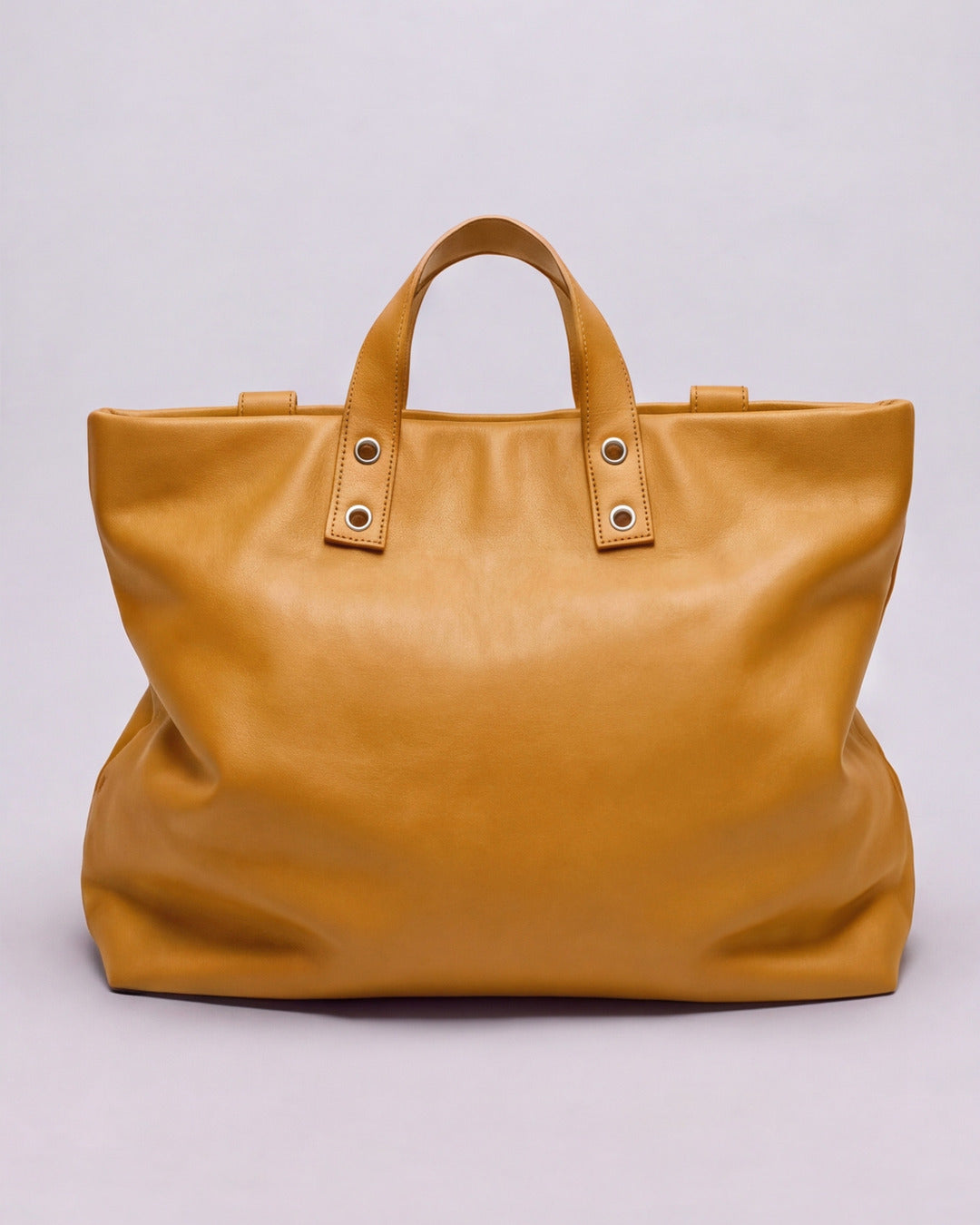 Doña Dolores - Mochila maletín XL en piel polen — Labienhecha