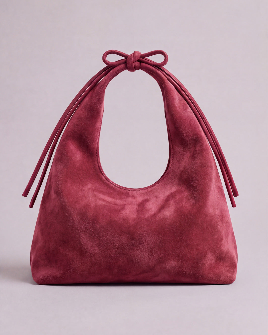 Lola - Bolso mediano en serraje frambuesa — Labienhecha