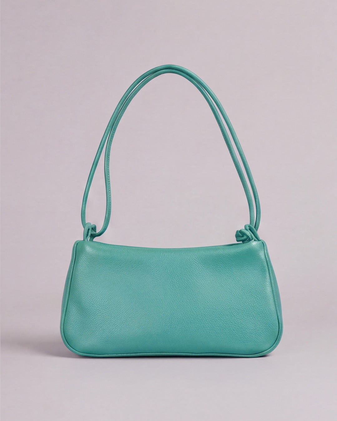 Lolita - Bolso con cordón en piel aguamarina — Labienhecha