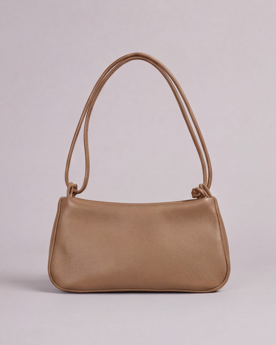 Lolita - Bolso con cordón en piel arena oscuro — Labienhecha