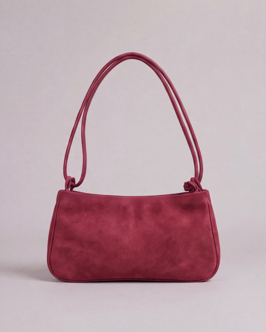 Lolita - Bolso con cordón en serraje frambuesa — Labienhecha