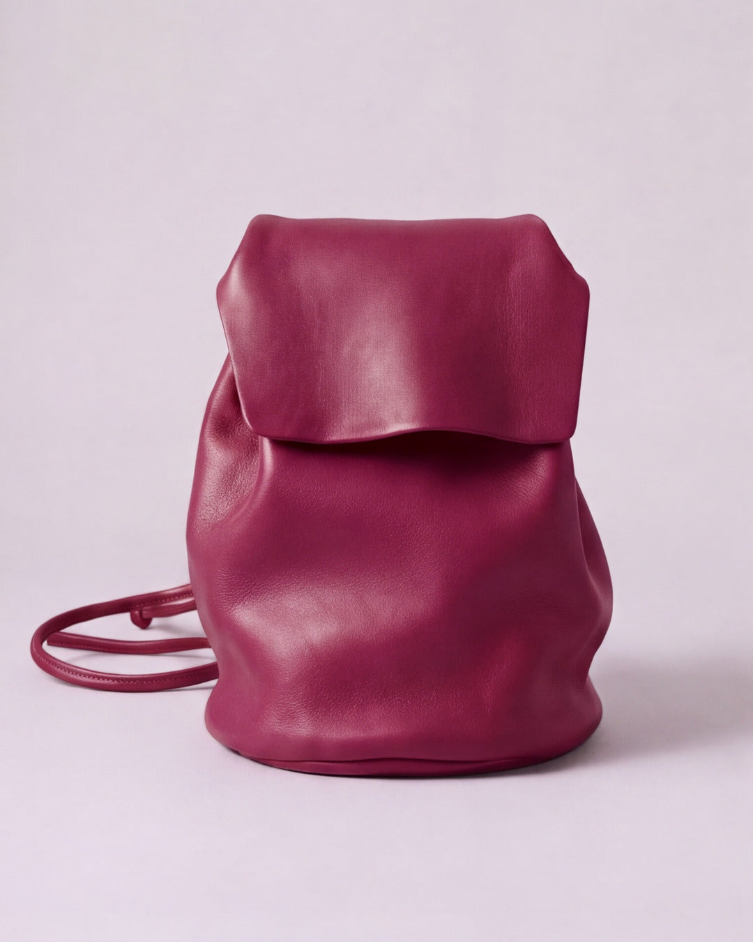 Mini Mochila IRENE La Bebé en piel frambuesa — Labienhecha