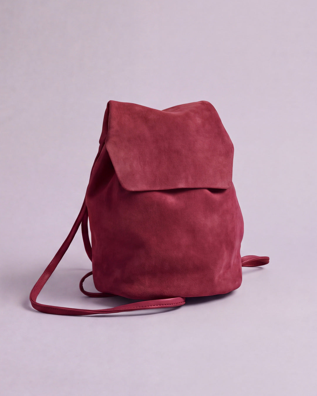 Mini Mochila IRENE La Bebé en serraje frambuesa — Labienhecha