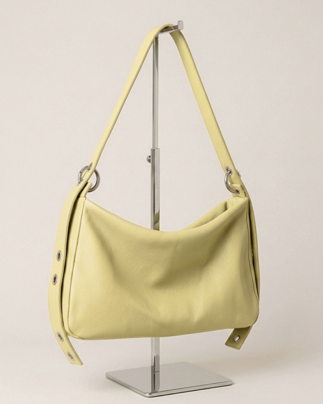 MariLoli - Large leather bag with strap and multiposition carabiners SS26