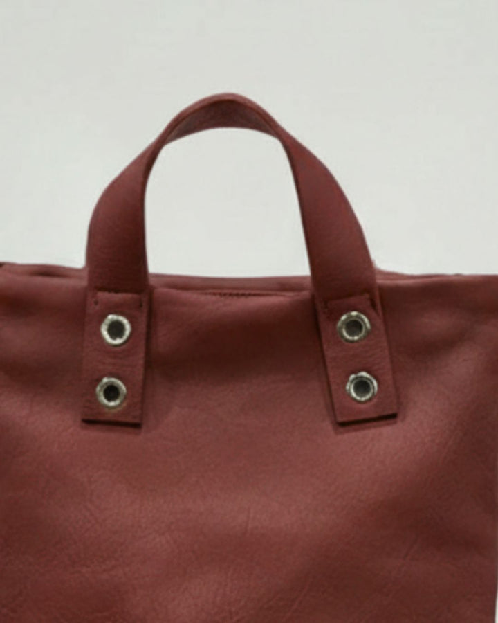 Doña Dolores - Extra large leather briefcase backpack XL