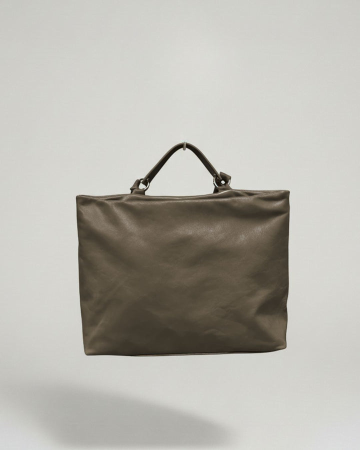 Doña Dolores - Extra large leather briefcase backpack XL