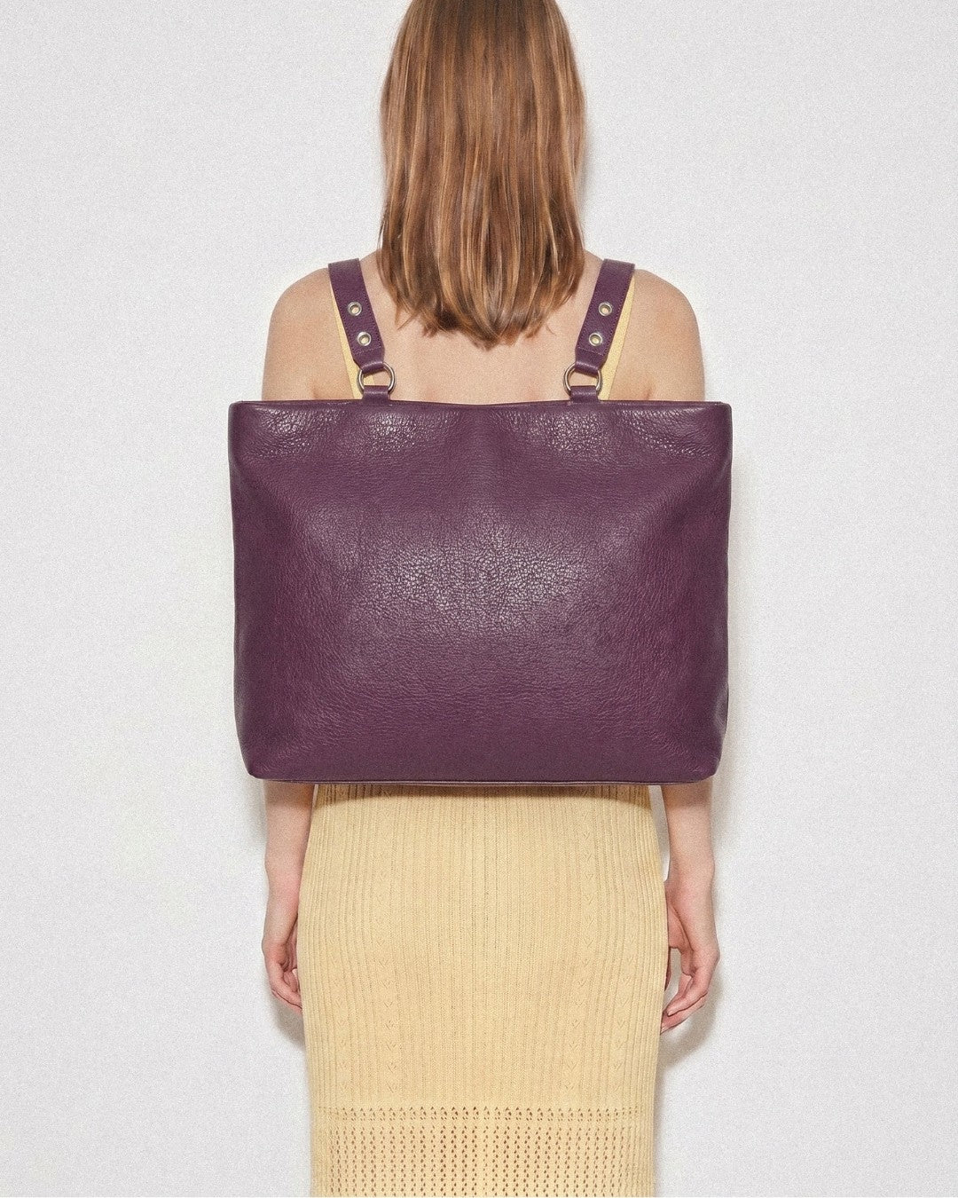 Doña Dolores - Mochila maletín extra grande en piel XL