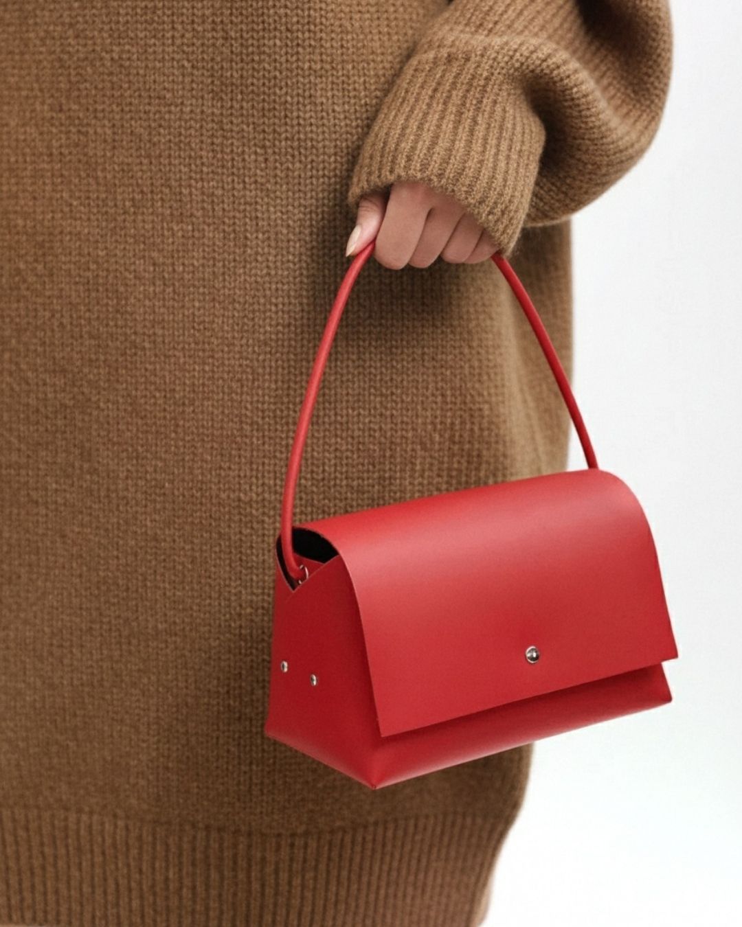 AMPARITO ORIGAMI - Bolso Piel