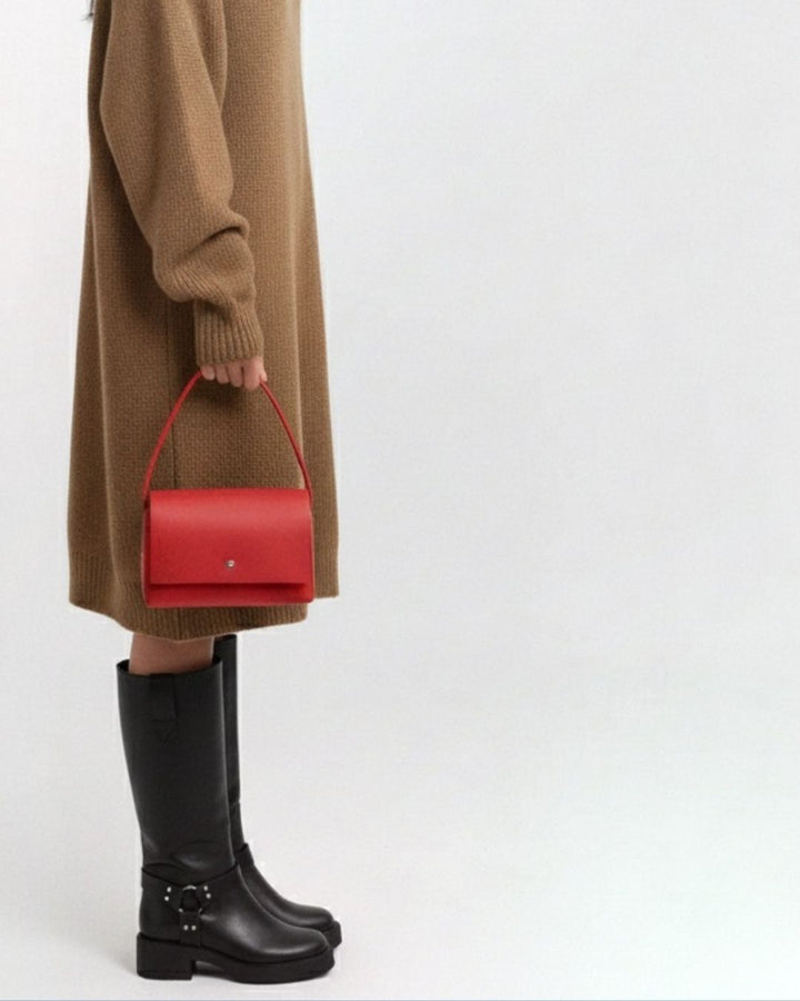 AMPARITO ORIGAMI - Leather Handbag