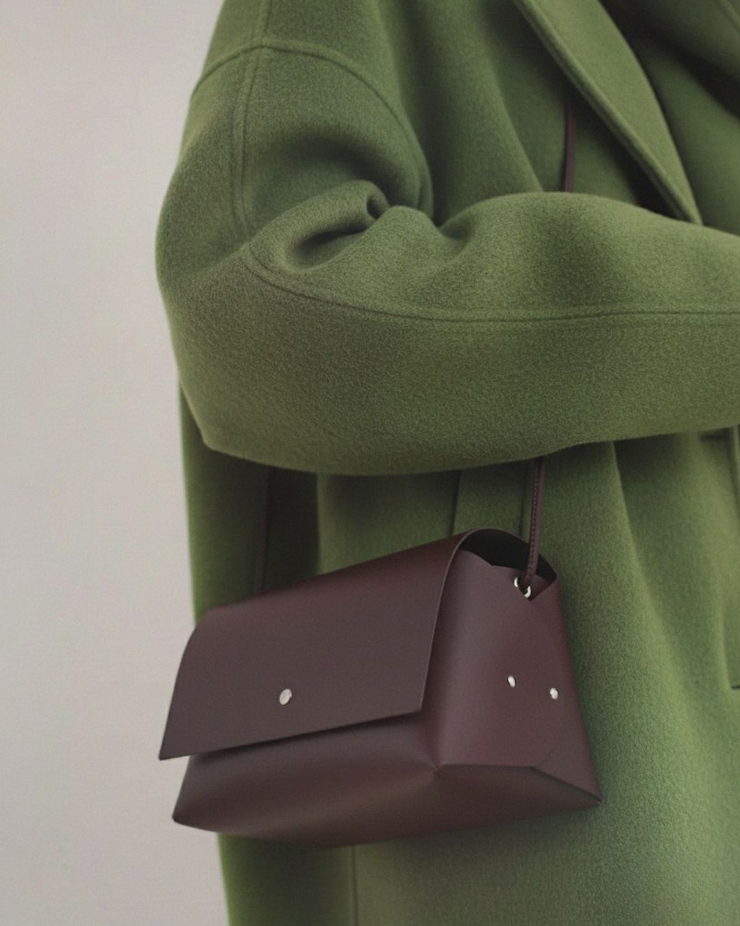 AMPARITO ORIGAMI - Leather Handbag