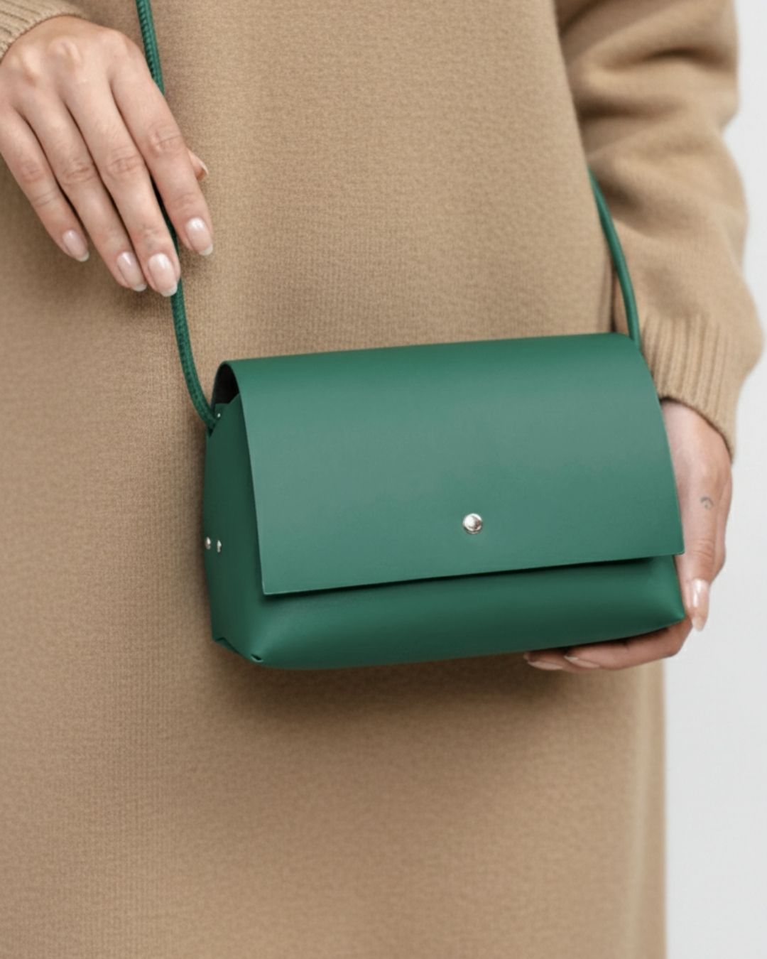 AMPARITO ORIGAMI - Bolso Piel