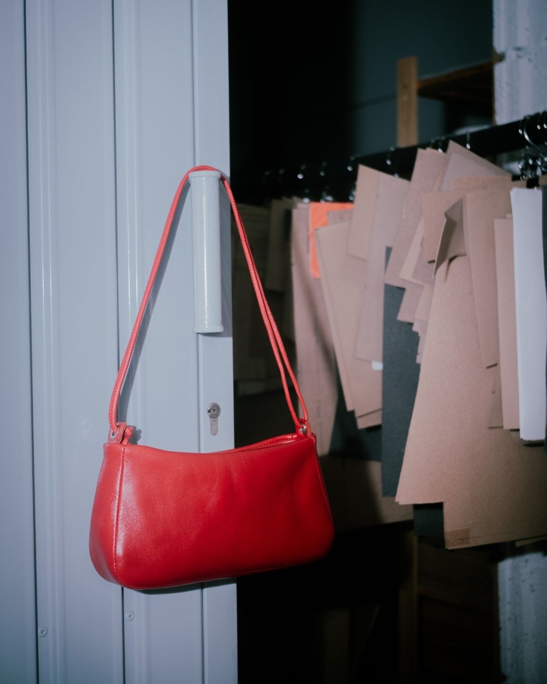 Lolita - Leather drawstring bag