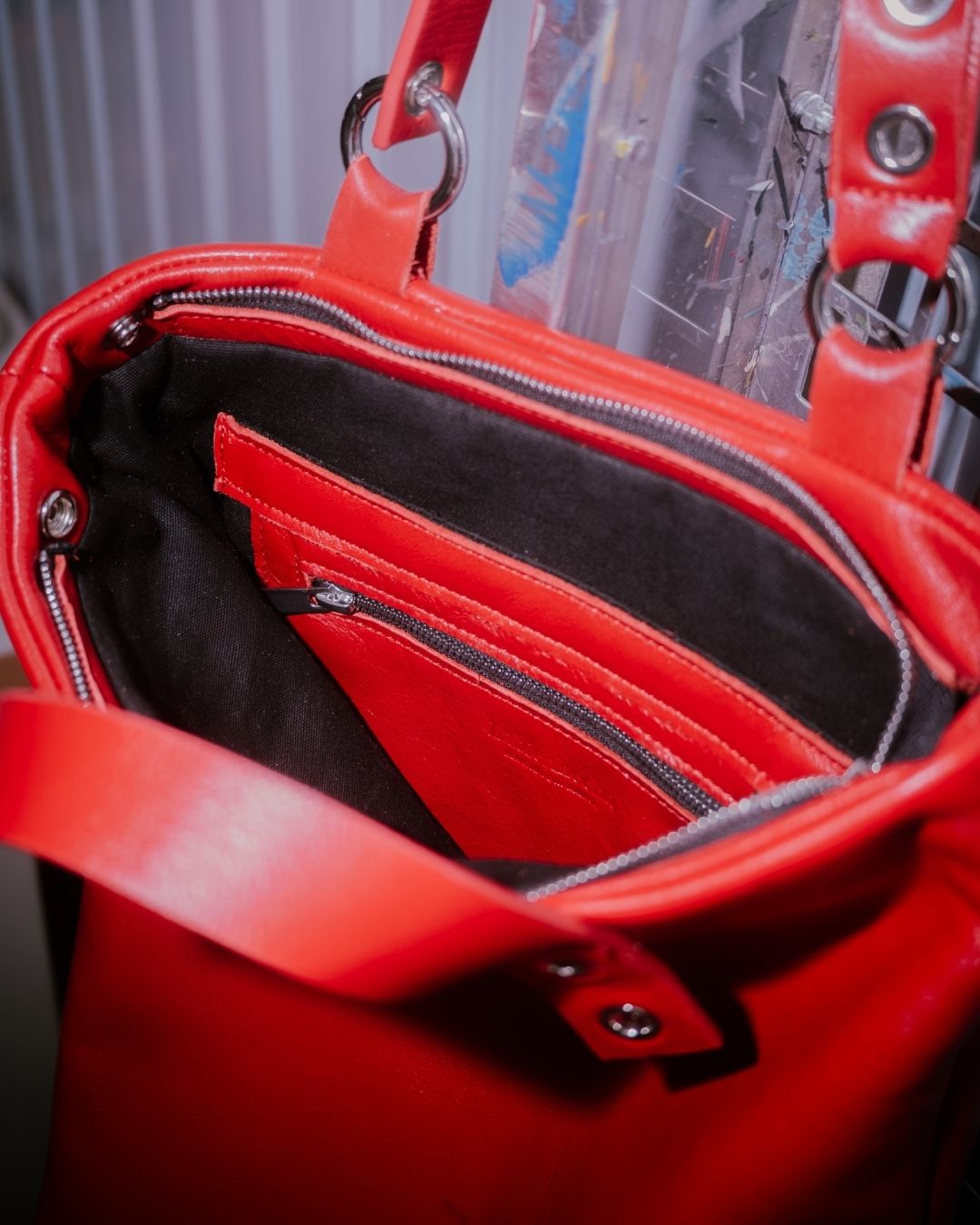 Mª Dolores - Large backpack in leather