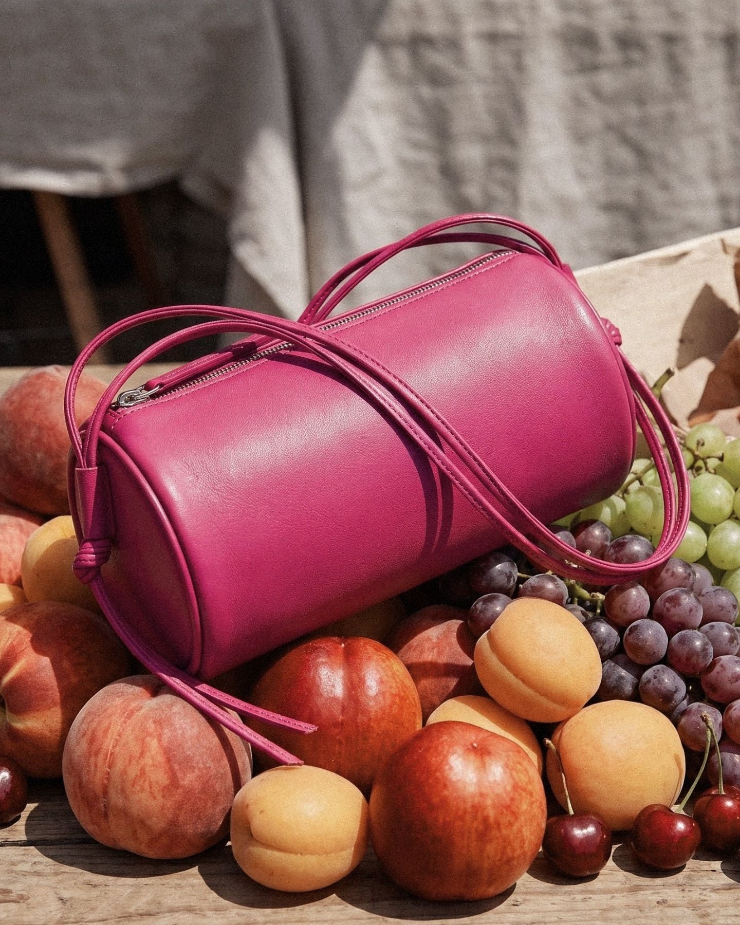 ALMA - Tubular Leather Bag · The Summer Window