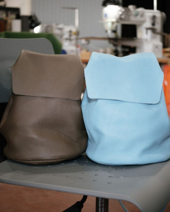 Mini Leather Backpack - IRENE (La Bebé)