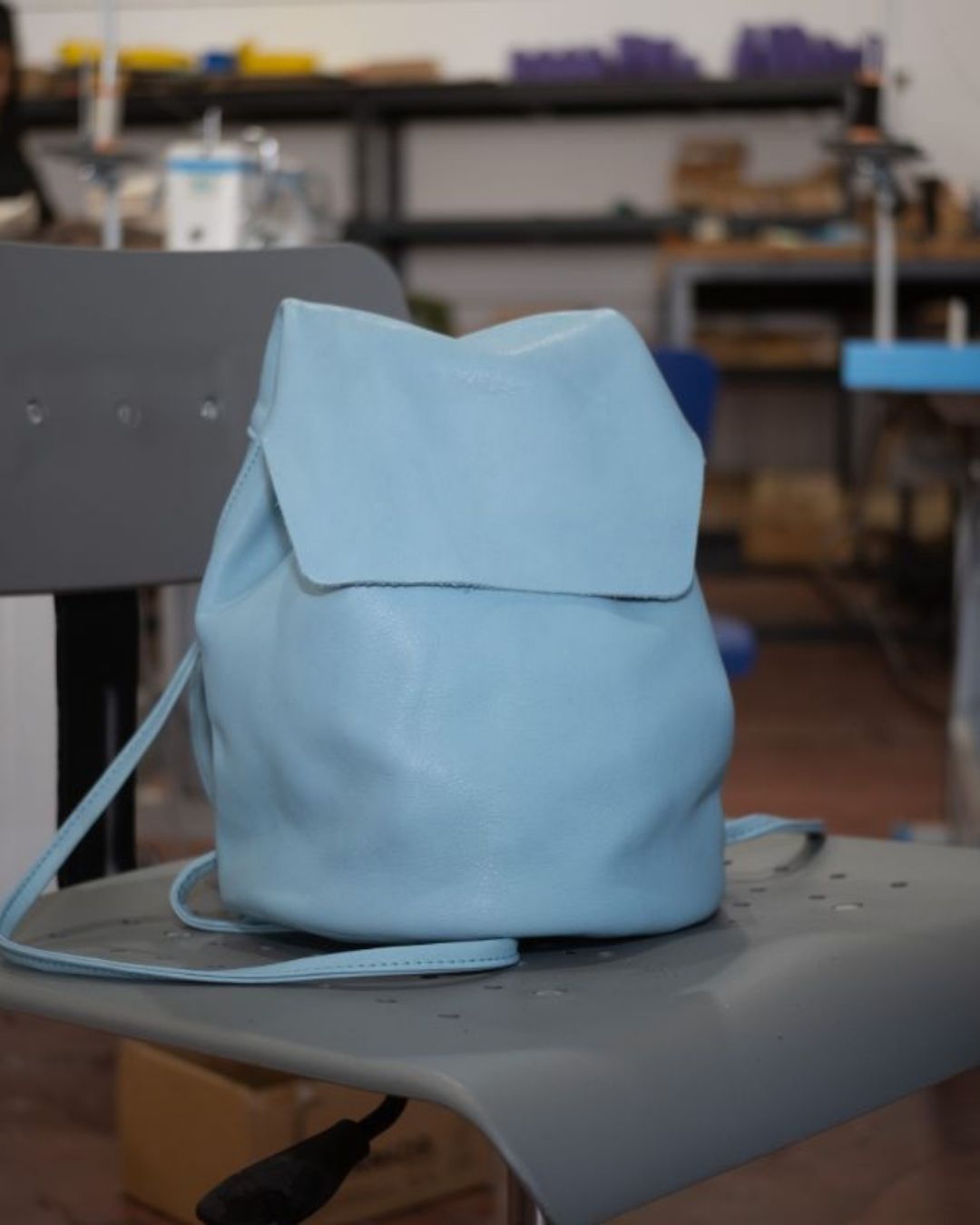 Mini Leather Backpack - IRENE (La Bebé)