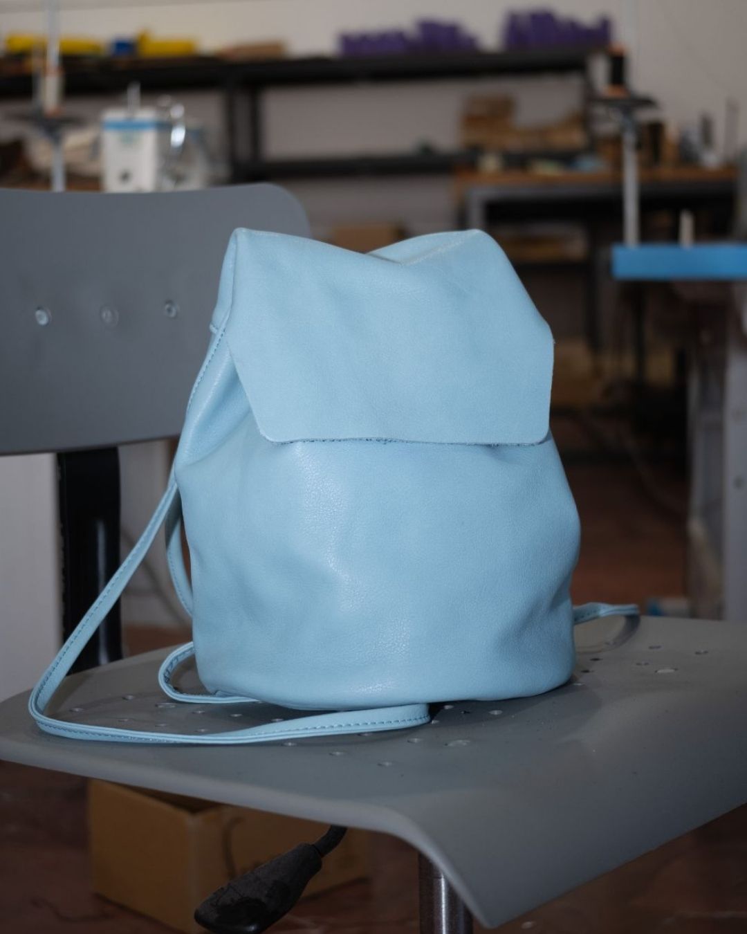 Mini Mochila Bebé de piel