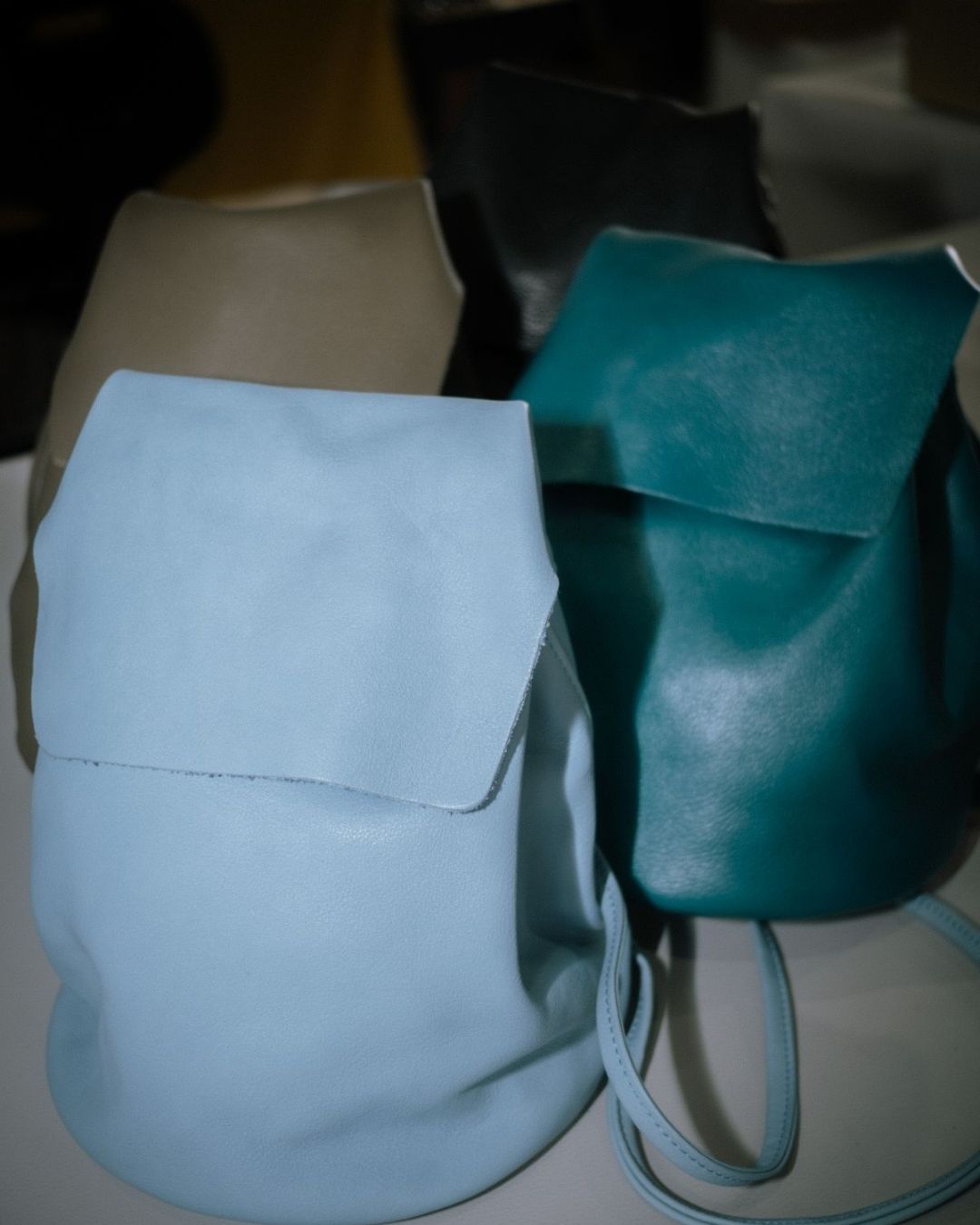 Mini Leather Backpack - IRENE (La Bebé)