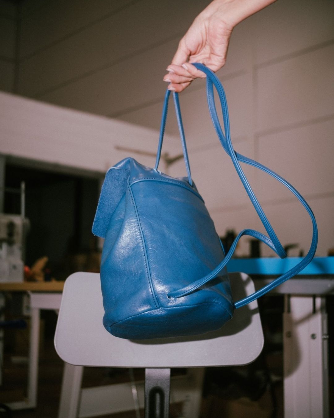 Mini Leather Backpack - IRENE (La Bebé)