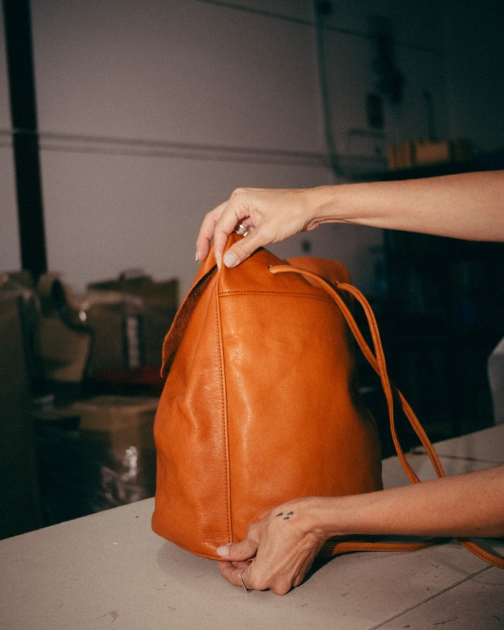 Leather Backpack - IRENE X OA