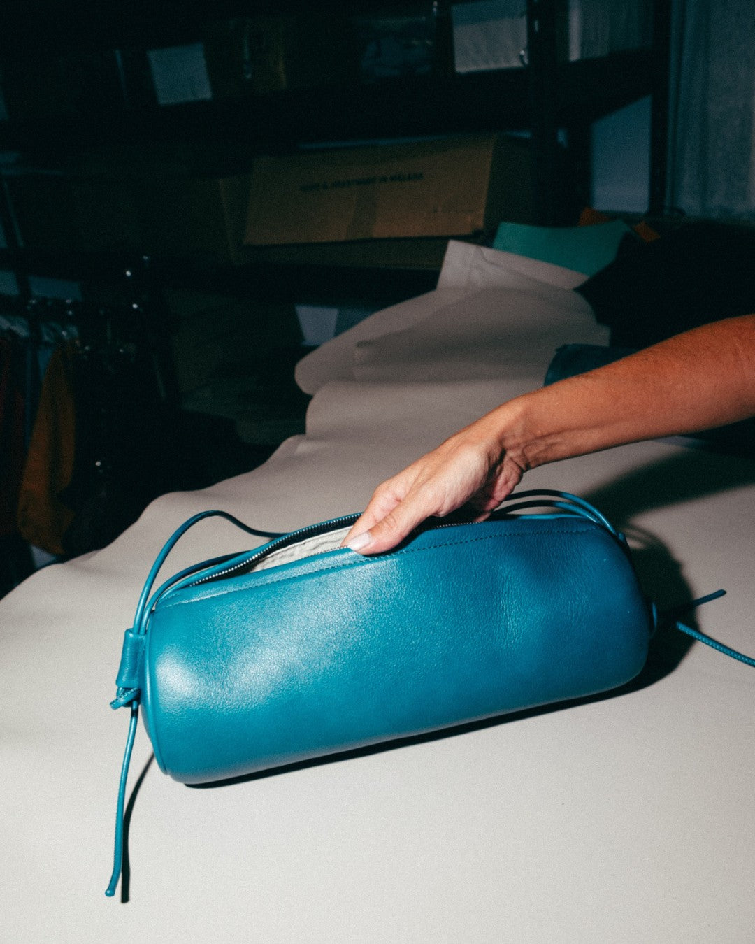 ALMA - Leather Tube Bag
