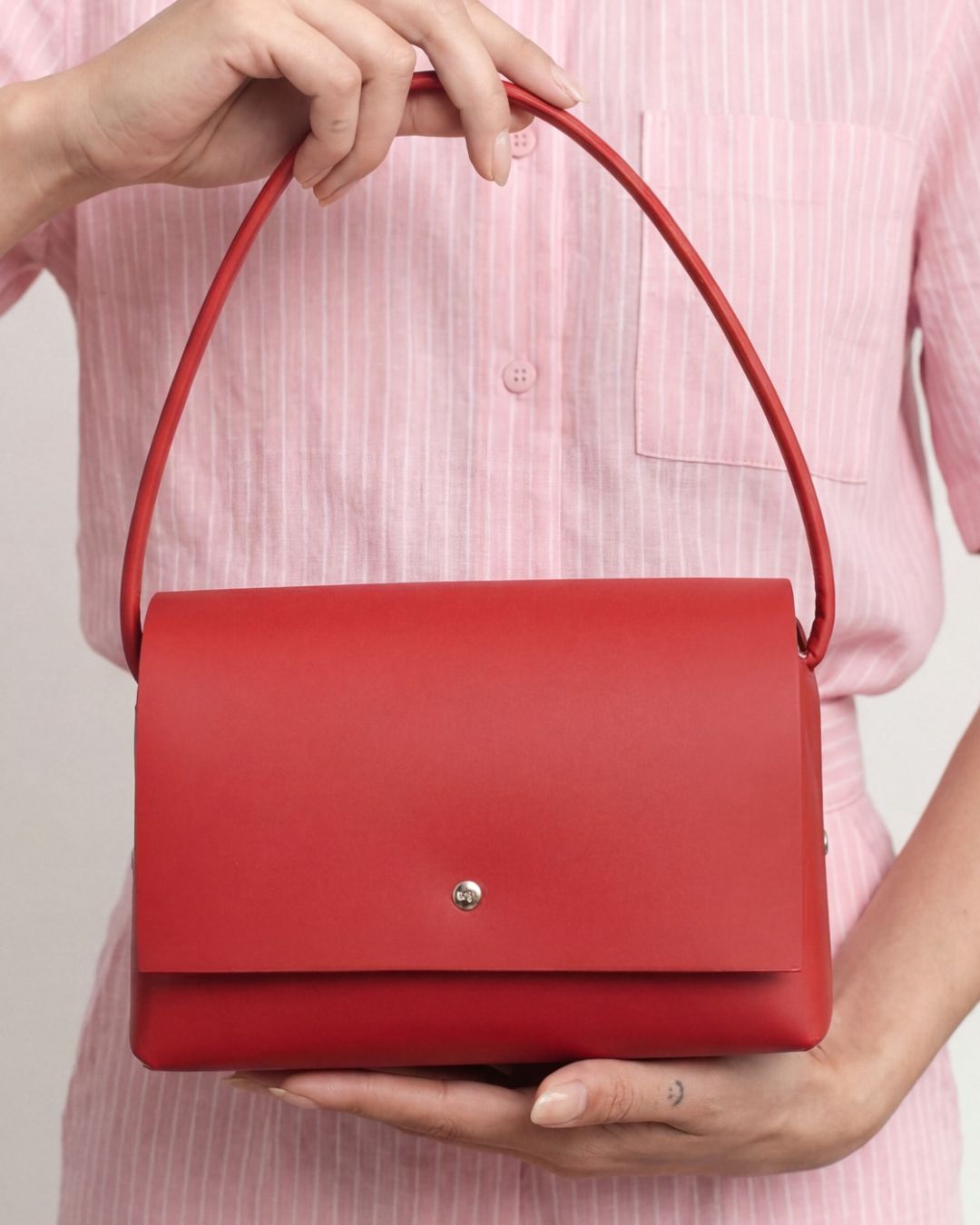 AMPARITO ORIGAMI - Bolso Piel