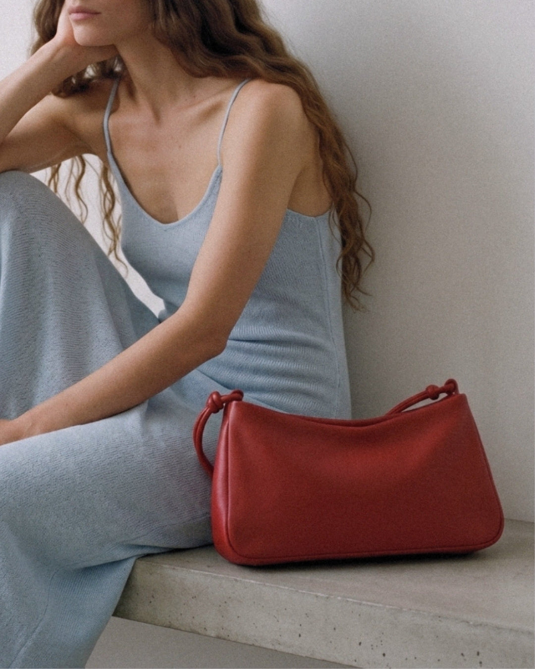 MariLoli - Bolso grande en piel con cordón