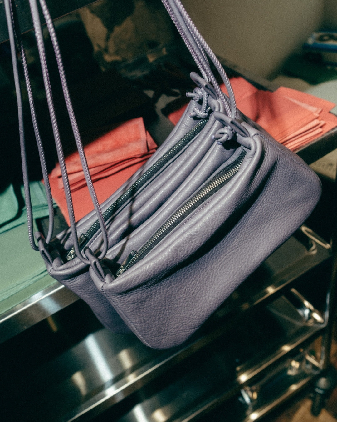 Loli - Bolso mediano en piel con cordón - La Inesperada