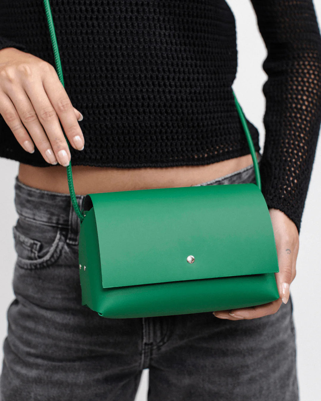 BOLSOS CON HISTORIA - Amparito Origami - Verde Trébol
