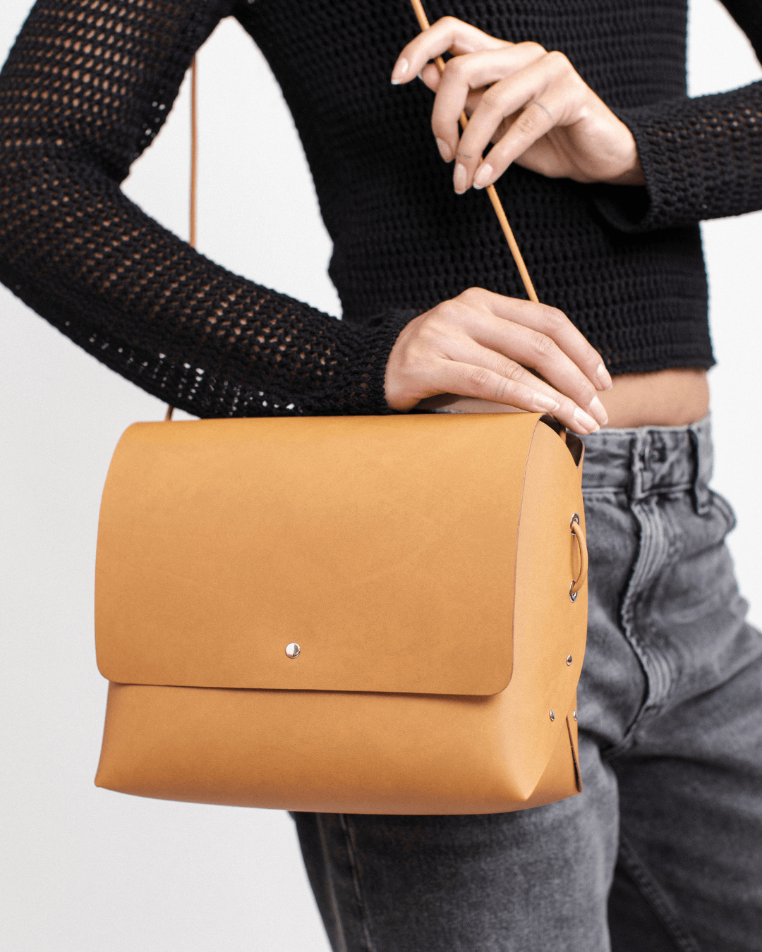 Encarna Origami - Bolso Cuero Reciclado