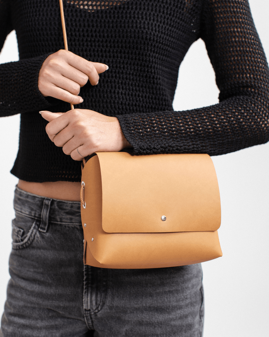 Encarnita Origami - Recycled Leather Handbag