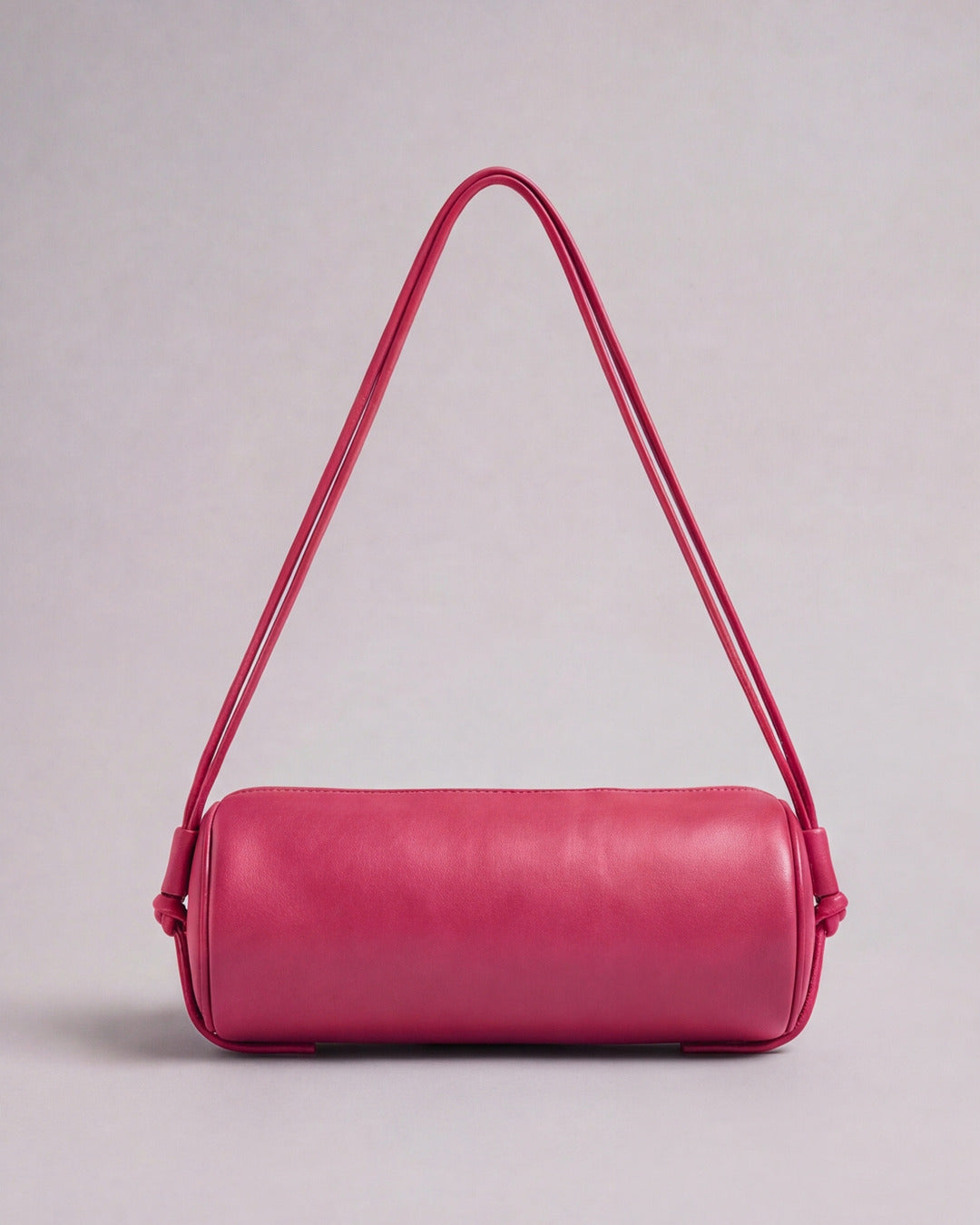 Bolso tubular ALMA La Grande en piel fresa — Labienhecha