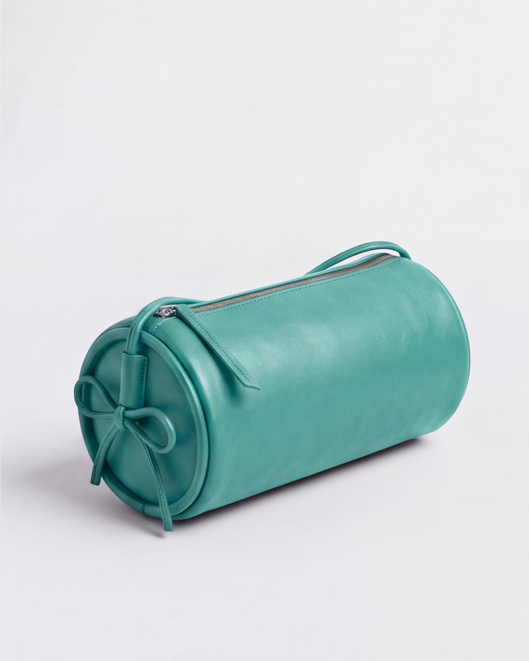 Bolso tubular ALMA Original en piel aguamarina — Labienhecha