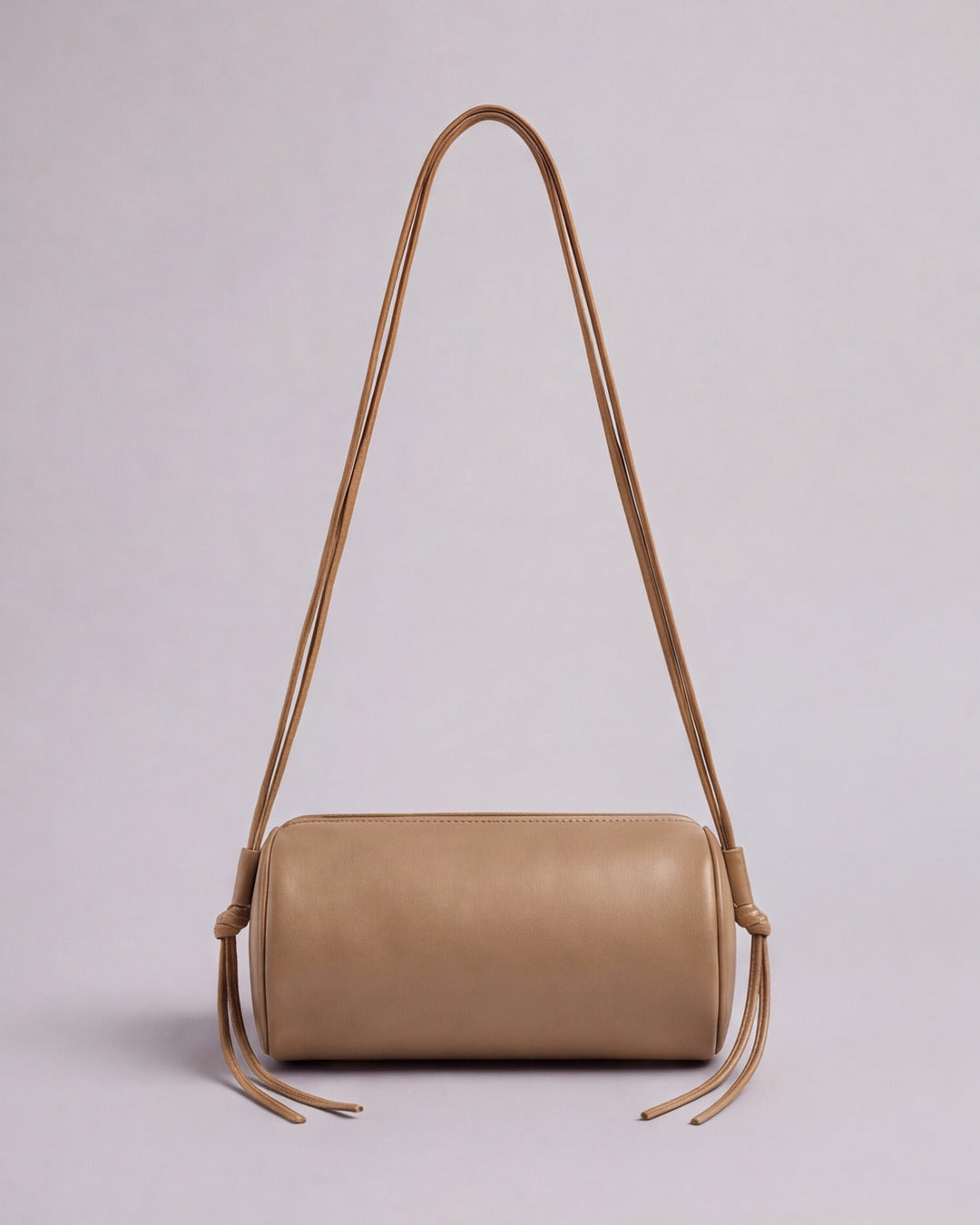 Bolso tubular ALMA Original en piel arena oscuro — Labienhecha