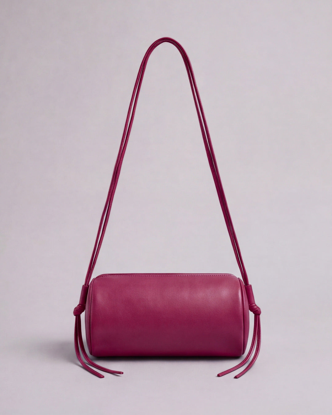 Bolso tubular ALMA Original en piel frambuesa — Labienhecha